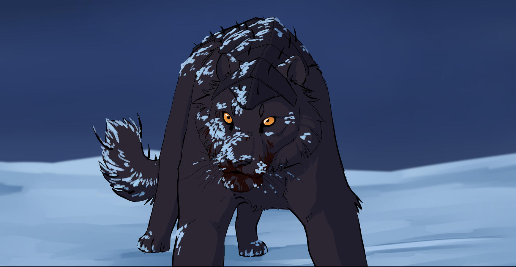 Beast in the snow Beast in the snow