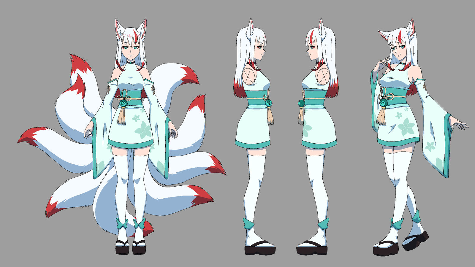 Kitsune fullbody design (RED SQUARE Keyboard)