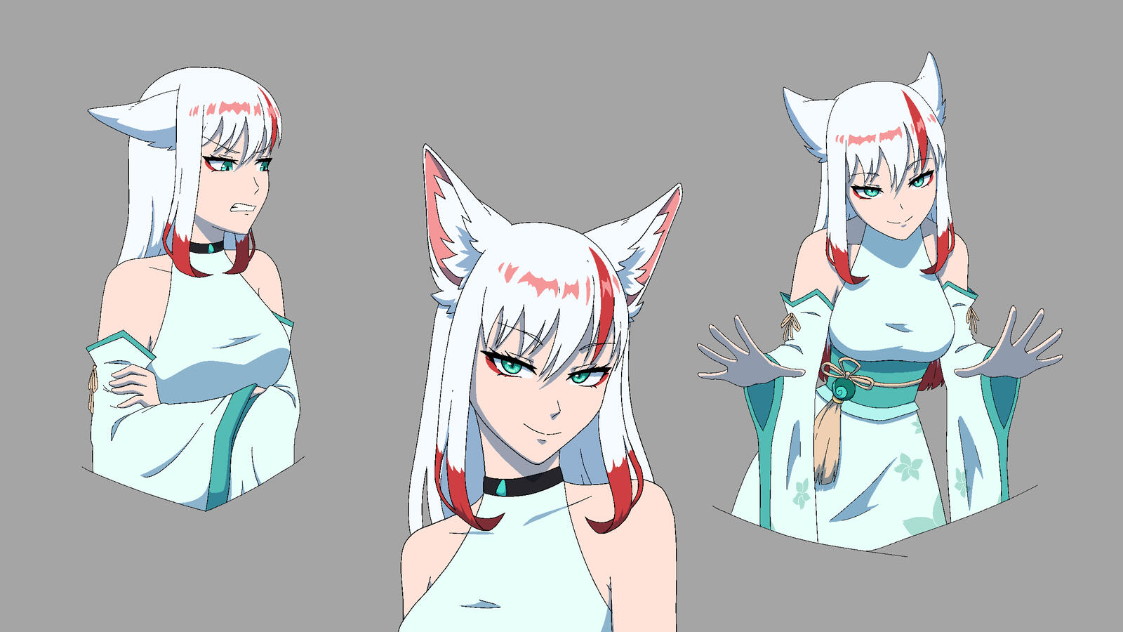 Kitsune expression sheet (RED SQUARE Keyboard)